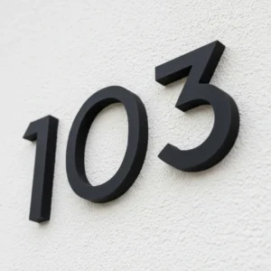 Início números residenciais pvc expandido alto relevo 20cm