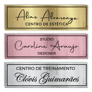 Início placa de sinalização p/ porta (espelhado