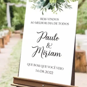 placa casamento